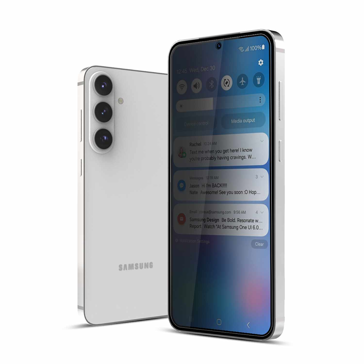 22 Cases - Privacy Tempered Glass Screen Protector for Samsung Galaxy S26 clear