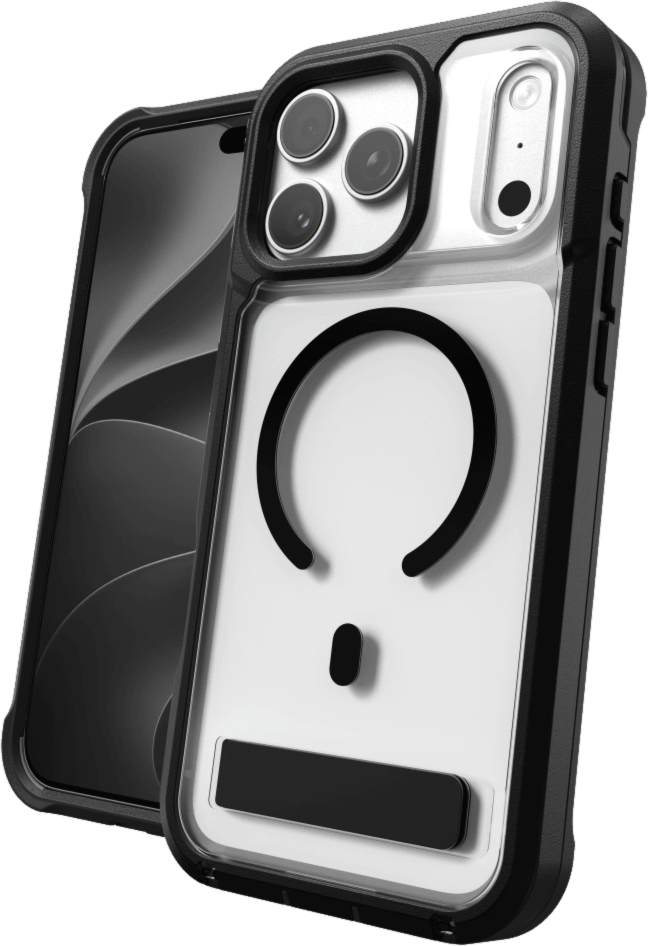 ZAGG - Étui Rainier Snap MagSafe avec béquille pour Apple iPhone 18 Pro Max/17 Pro Max - Noir