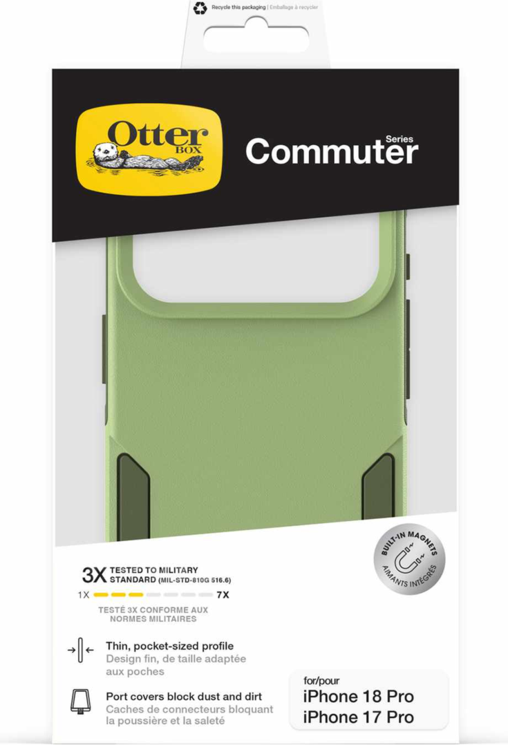 OtterBox - Commuter MagSafe Case Keyframe Green for iPhone 18 Pro/17 Pro