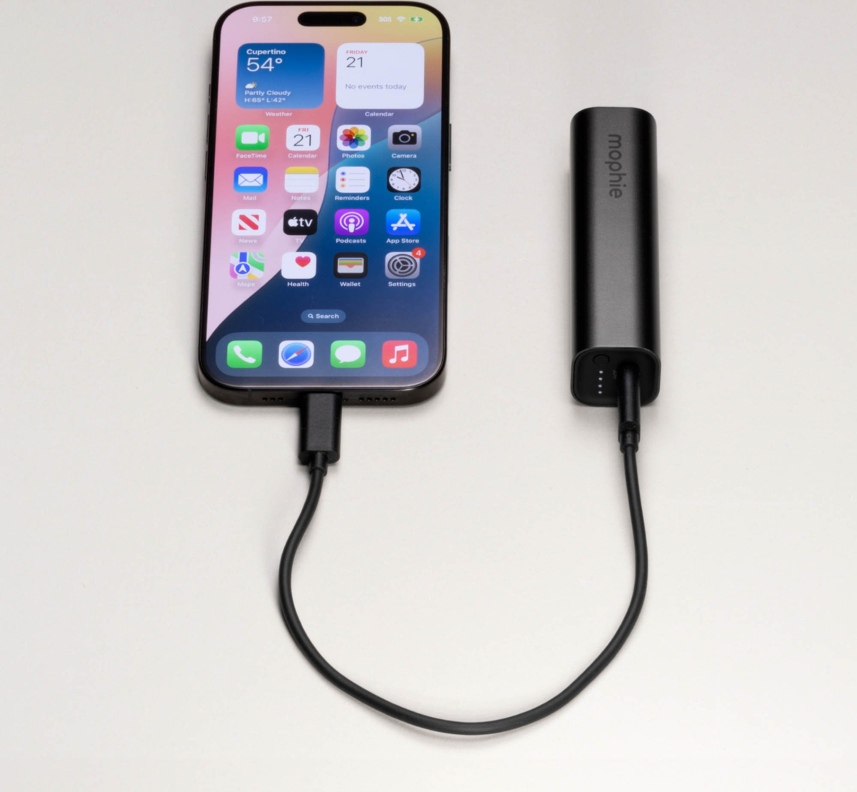 mophie - Batterie externe universelle Powerstation (2025) 5 000 mAh - Noir