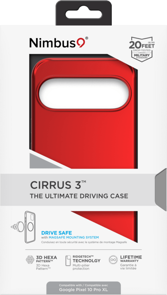 Nimbus9 N9C3MSGOOGPL10CR Étui Cirrus 3 MagSafe Crimson pour Google Pixel 10/10 Pro