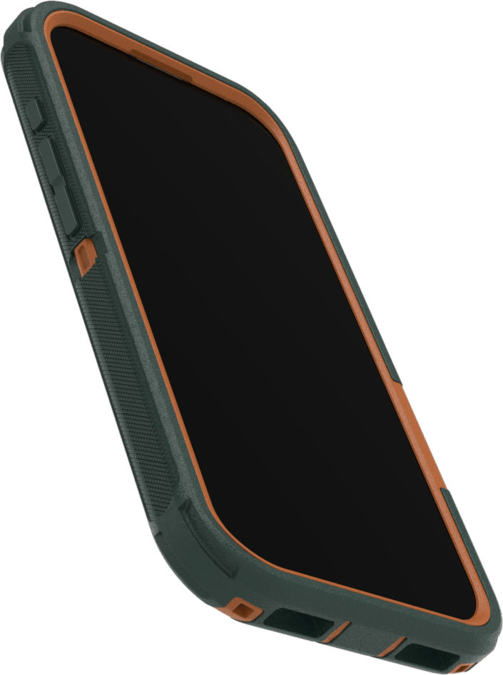 The OtterBox Defender Series Pro with MagSafe is the toughest case providing rugged protection against harsh drops. Equipped with MagSafe magnets and non-slip texturing.