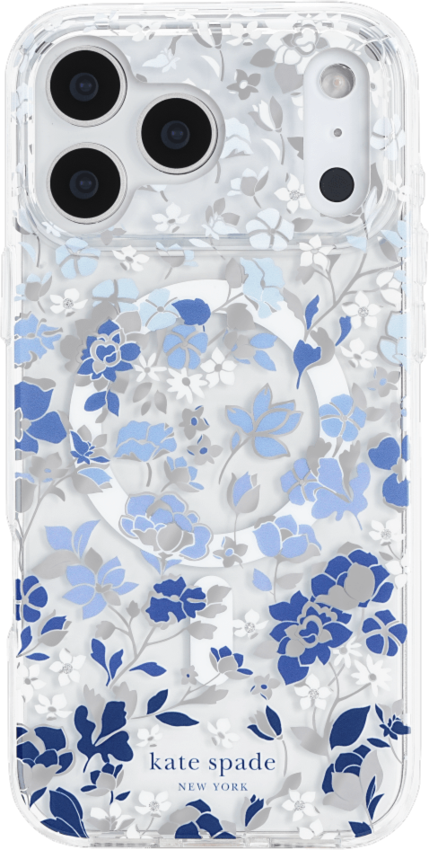 Kate Spade - Protective MagSafe Case for Apple iPhone 17 Pro Max - Flowerbed Blue