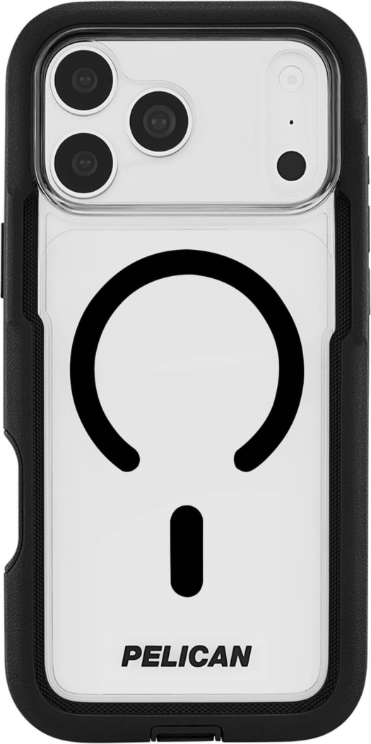 Pelican - Voyager MagSafe Case with Holster for Apple iPhone 18 Pro Max/17 Pro Max - Black and Clear