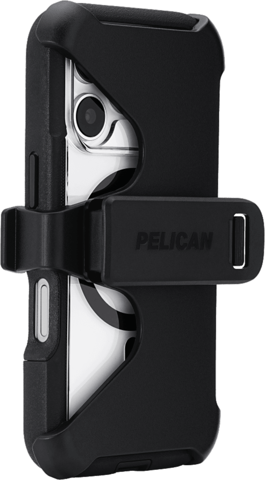Pelican - Étui MagSafe Voyager avec étui pour Apple iPhone 17 Pro - Noir et transparent