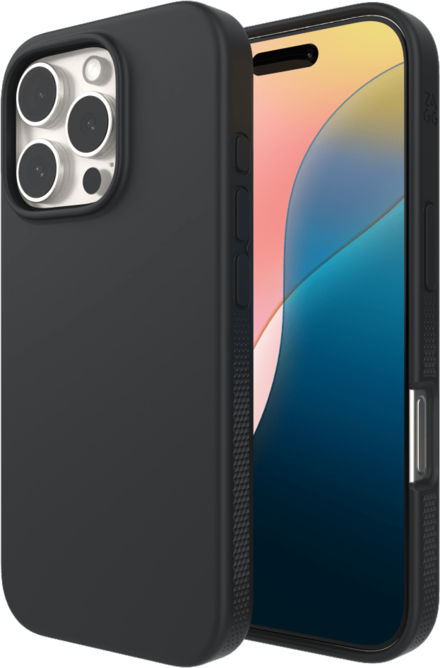 Strengthened with Graphene, ZAGG's Manhattan Snap series case offers a soft-touch surface, 13 ft drop protection, and seamless MagSafe compatibility.