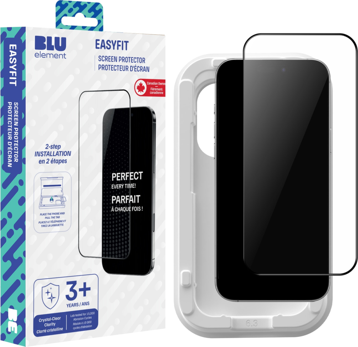 Blu Element - EasyFit Eco Screen Protector for iPhone 18 Pro/17 Pro/17/16 Pro clear