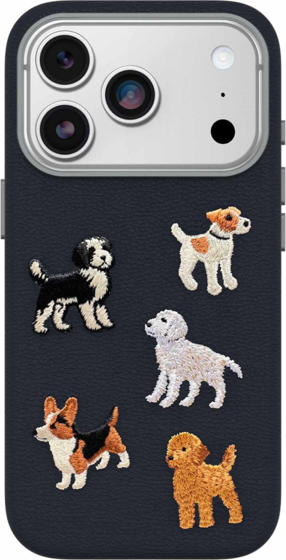 OtterBox - Étui MagSafe Symmetry en cuir de cactus brodé Barskerville pour iPhone 18 Pro/17 Pro