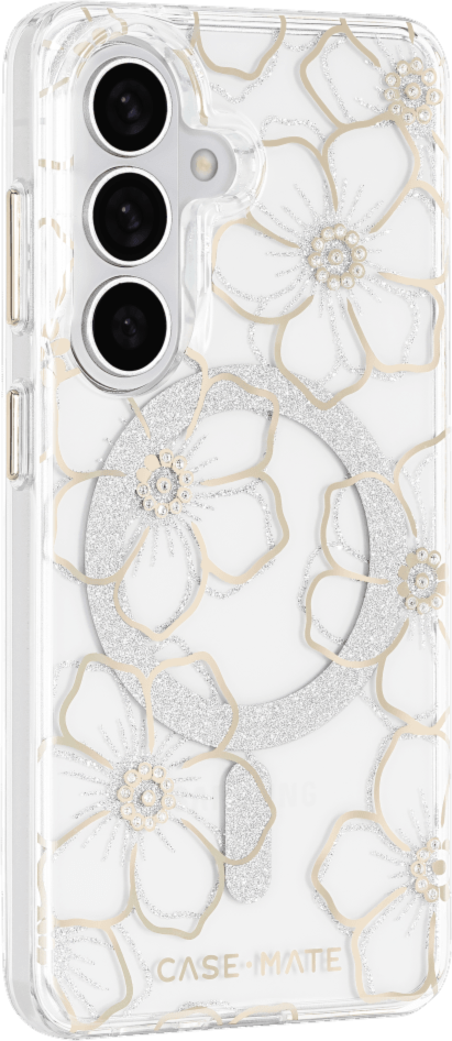 Case-Mate - Étui Floral Gems avec aimant pour Samsung Galaxy S26 - Or