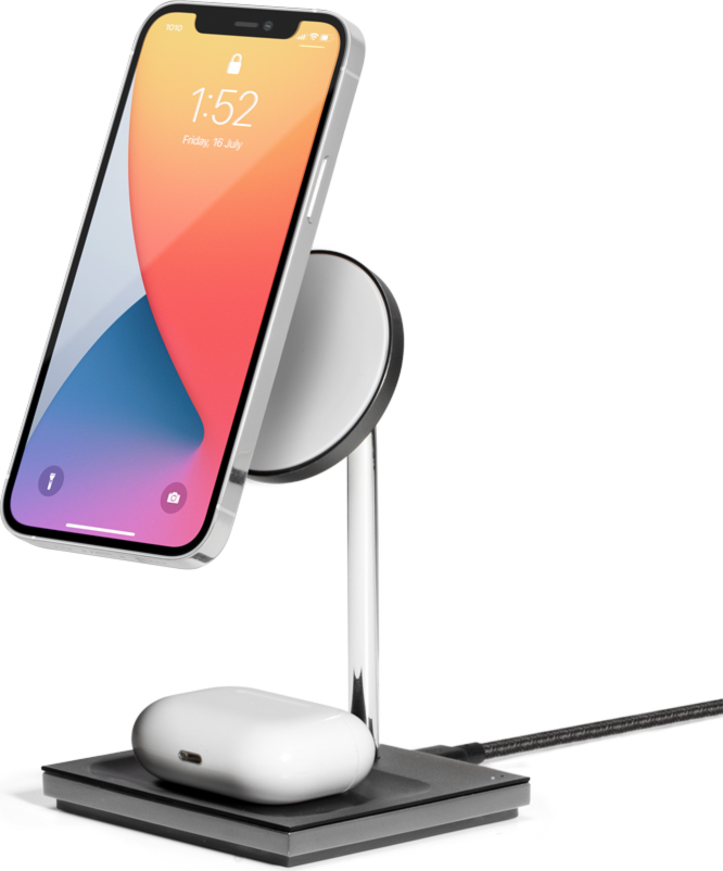 Native Union - Rise 2-in-1 Wireless Charger MagSafe Compatible - Slate