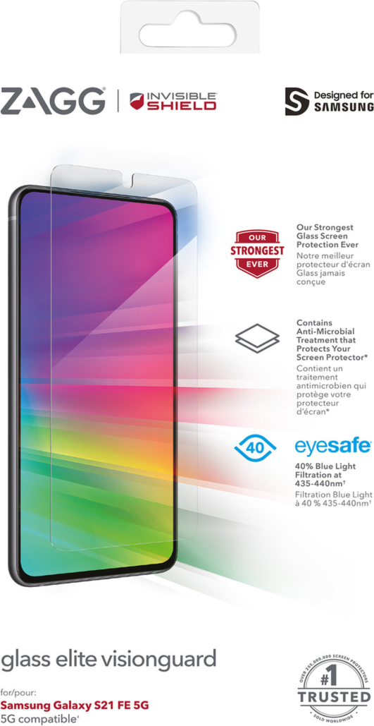 <p>ZAGG InvisibleShield Glass Elite+ Tempered Glass screen protector offers advanced strength combined with eye-safe properties for maximum protection.</p>