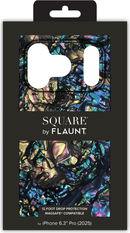 Flaunt - Square MagSafe Case for Apple iPhone 17 Pro - Abalone Shell