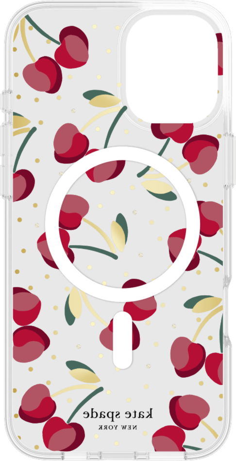 Kate Spade KS054388 Étui de Protective avec MagSafe Cherry Dot pour iPhone 16 Plus