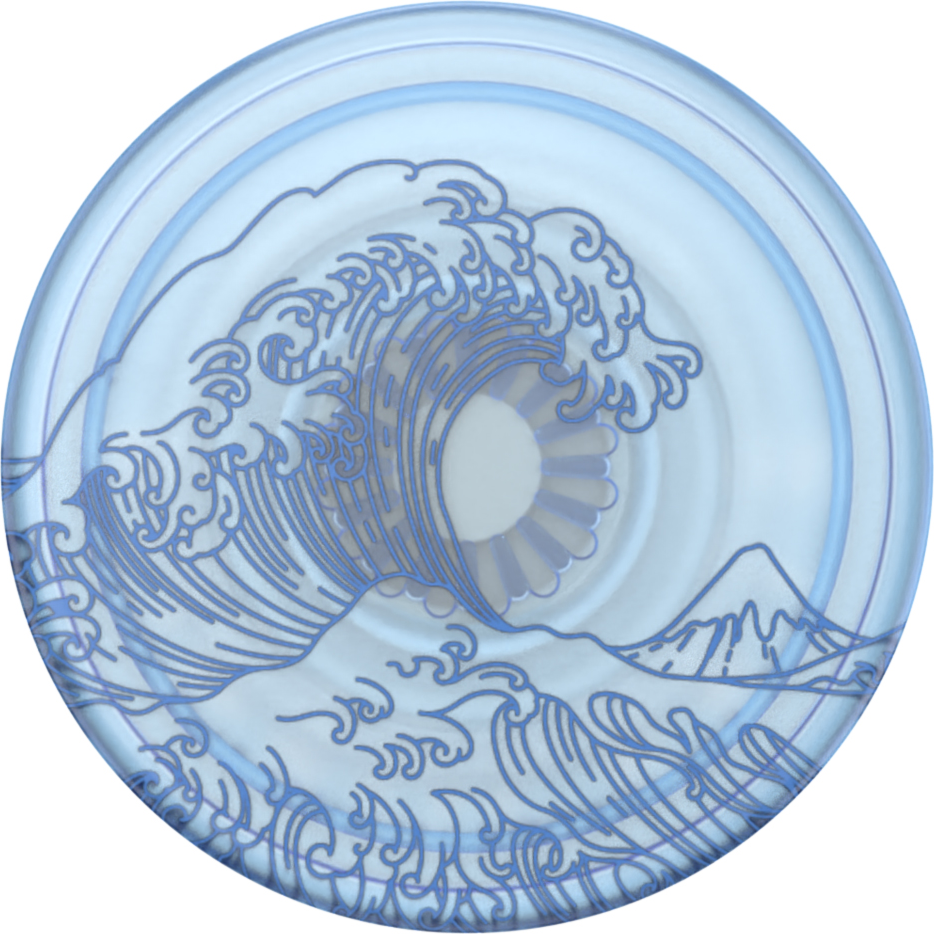 PopSockets 806643 PopGrip PlantCore Transluscent Ocean