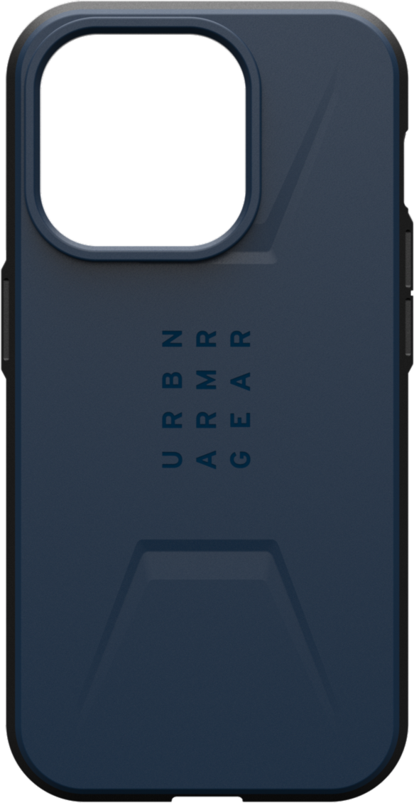 The modern yet rugged UAG Civilian case features shock absorbing construction in a lightweight design that is compatible with MagSafe charging.