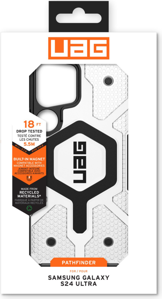 <p>Designed with action and adventure in mind, the UAG Pathfinder Clear Pro case provides serious protection and features a built-in magnet module.</p>