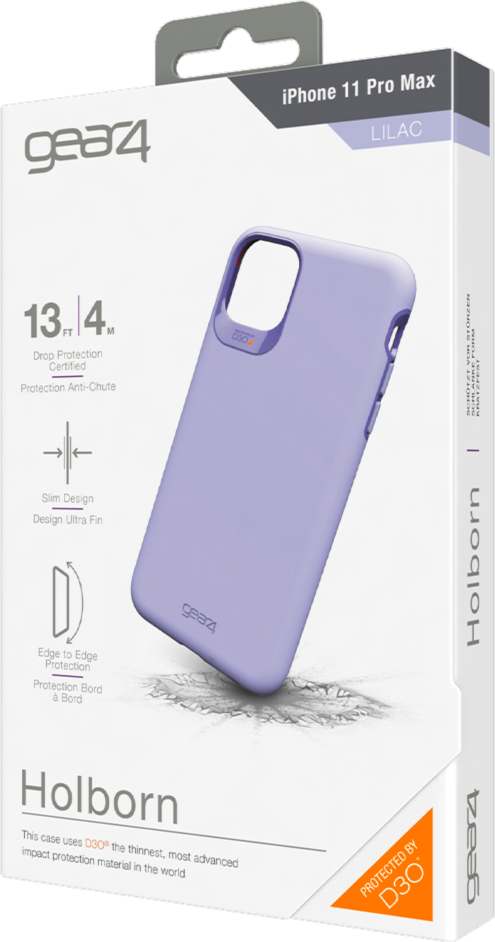 iPhone 11 Pro Max Gear4 D3O Purple (Lilac) Holborn Case