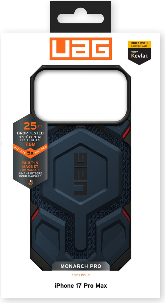 The quintessential, all-terrain, rugged protective case now available with seamless MagSafe functionality. The UAG Monarch Pro is equipped with premium materials for premium protection.