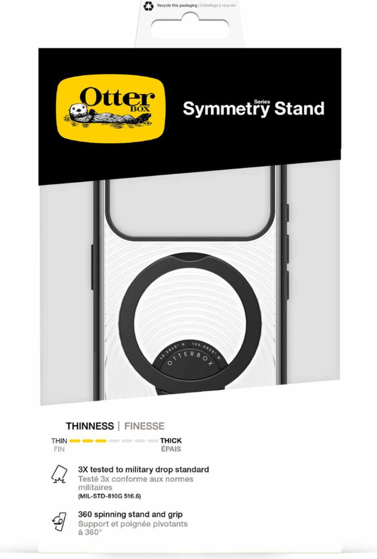OtterBox - Étui Symmetry Stand MagSafe Noir Umbra pour iPhone 18 Pro/17 Pro
