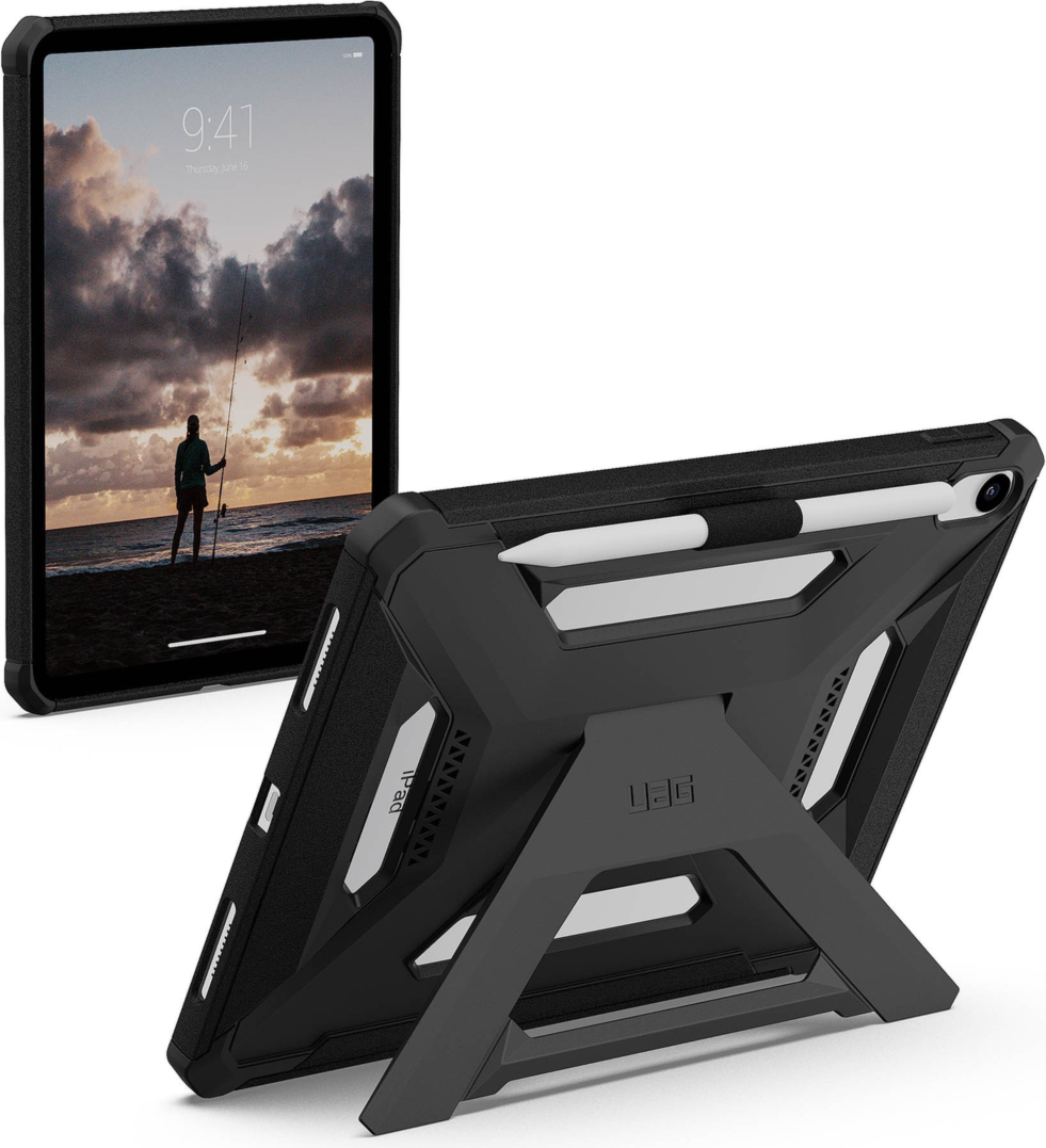 UAG 124495114040 Étui Scout+ avec Béquille Noir pour iPad 11 2025 (11e Gén)/iPad 10.9 2022 (10e Gén)