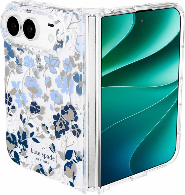 Kate Spade - Coque de protection MagSafe « Flowerbed Blue » pour iPhone Duo
