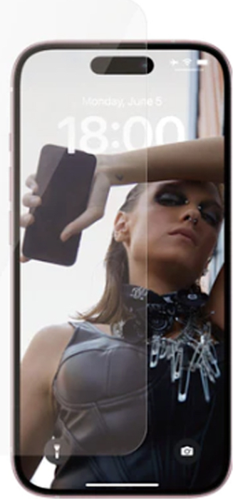 PanzerGlass SAFE Ultra-Wide Fit Protecteur d'écran pour iPhone 15 - Transparent