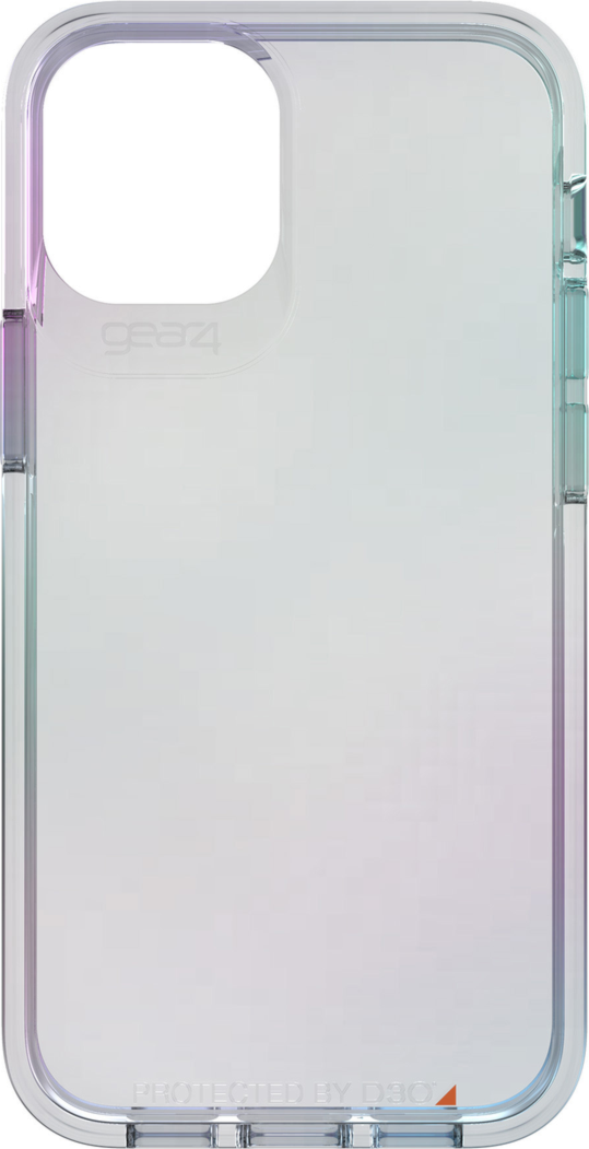 The Gear4 D3O Iridescent Crystal Palace Case has a protective sleek transparent construction that best shows off the cellular device with a patter of lustrous colour.