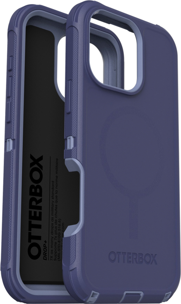 The OtterBox Defender Series Pro with MagSafe is the toughest case providing rugged protection against harsh drops. Equipped with MagSafe magnets and non-slip texturing.