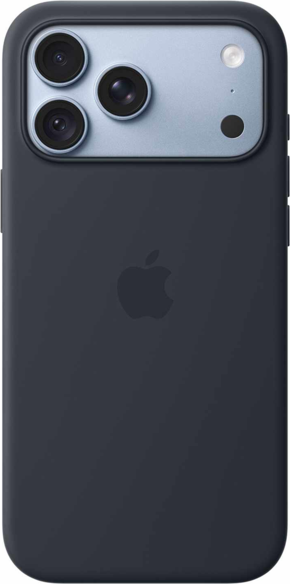 Apple - Étui en silicone avec MagSafe bleu marine pour iPhone 18 Pro Max