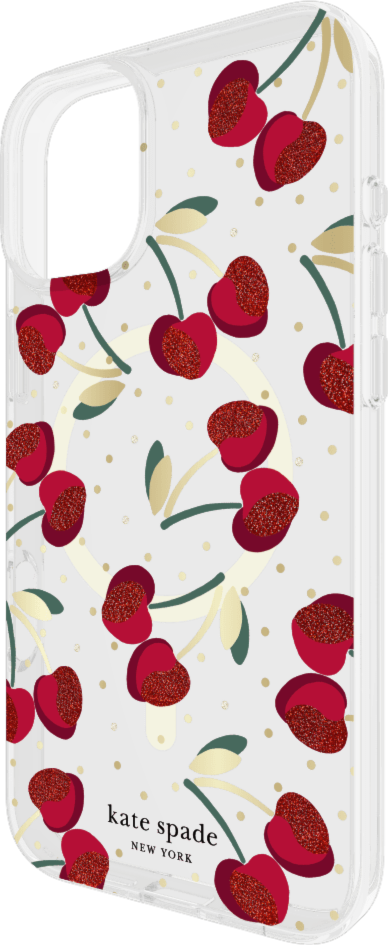 Kate Spade KS054388 Étui de Protective avec MagSafe Cherry Dot pour iPhone 16 Plus