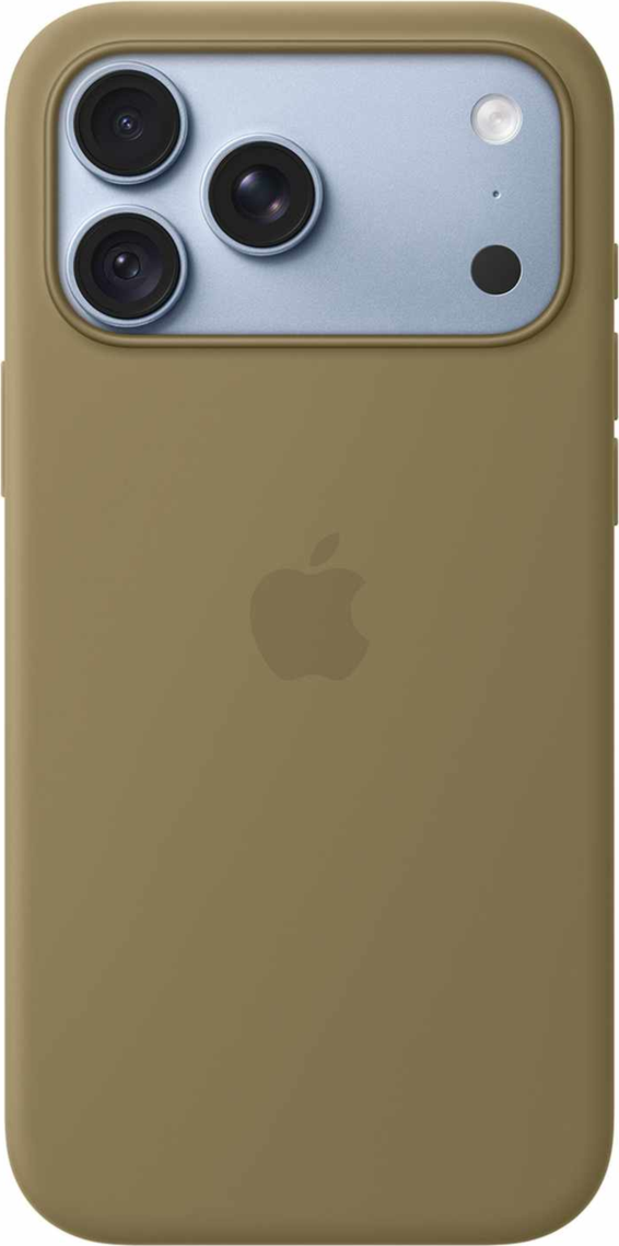 Apple - Silicone Case with MagSafe Olive for iPhone 18 Pro Max