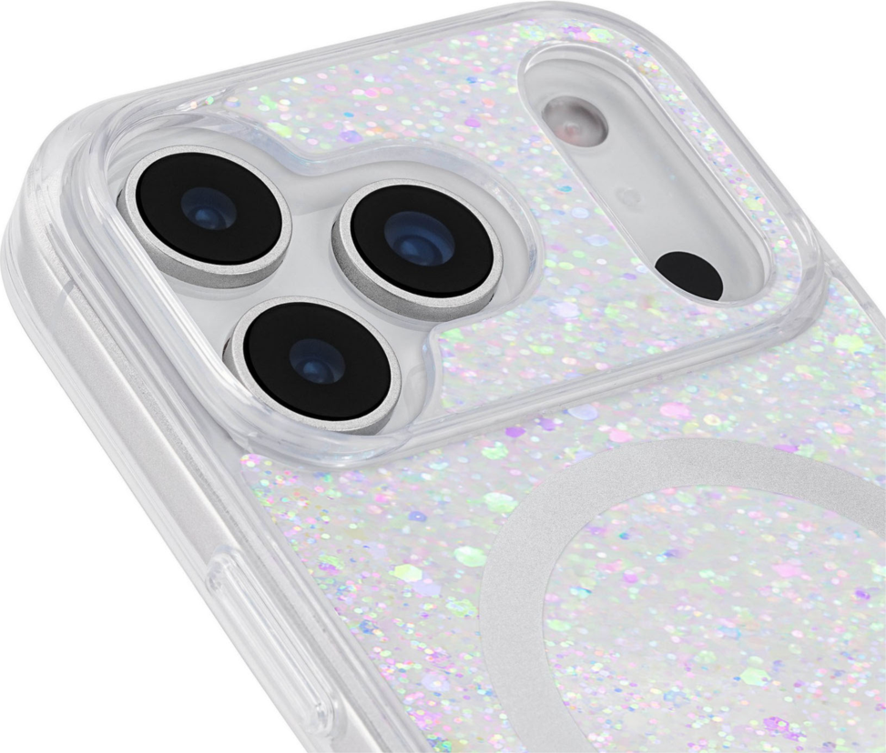 Kate Spade - Étui protecteur MagSafe à paillettes épaisses irisées pour iPhone 17 Pro