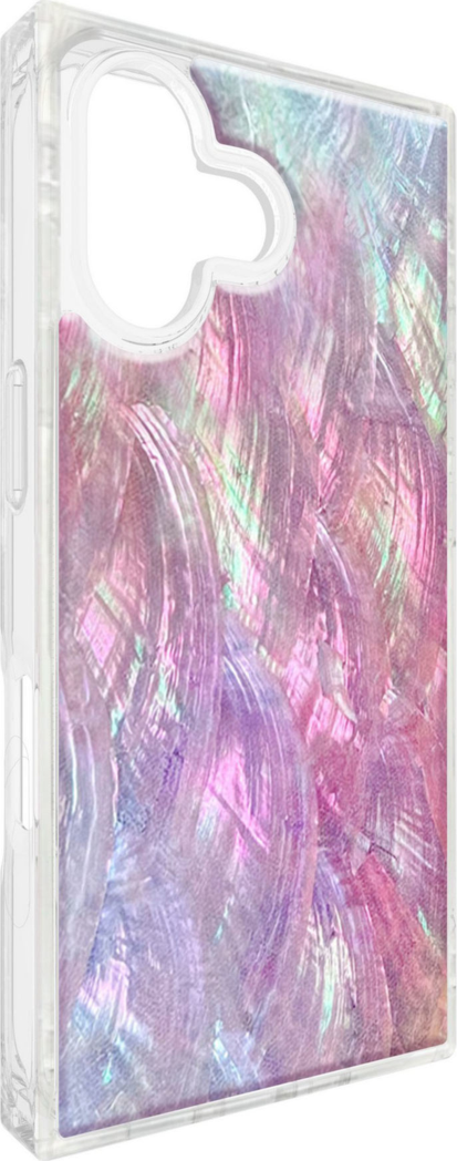 Flaunt - Square MagSafe Case for Apple iPhone 17 - Pink Mother of Pearl