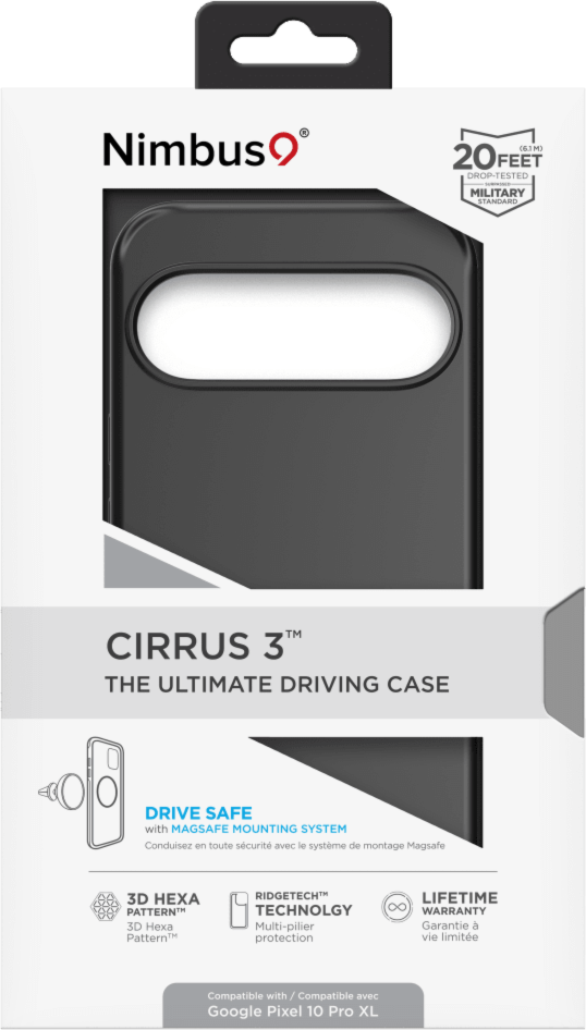 Nimbus9 N9C3MSGOOGPL10PXLBLK Étui Cirrus 3 MagSafe Noir pour Google Pixel 10 Pro XL