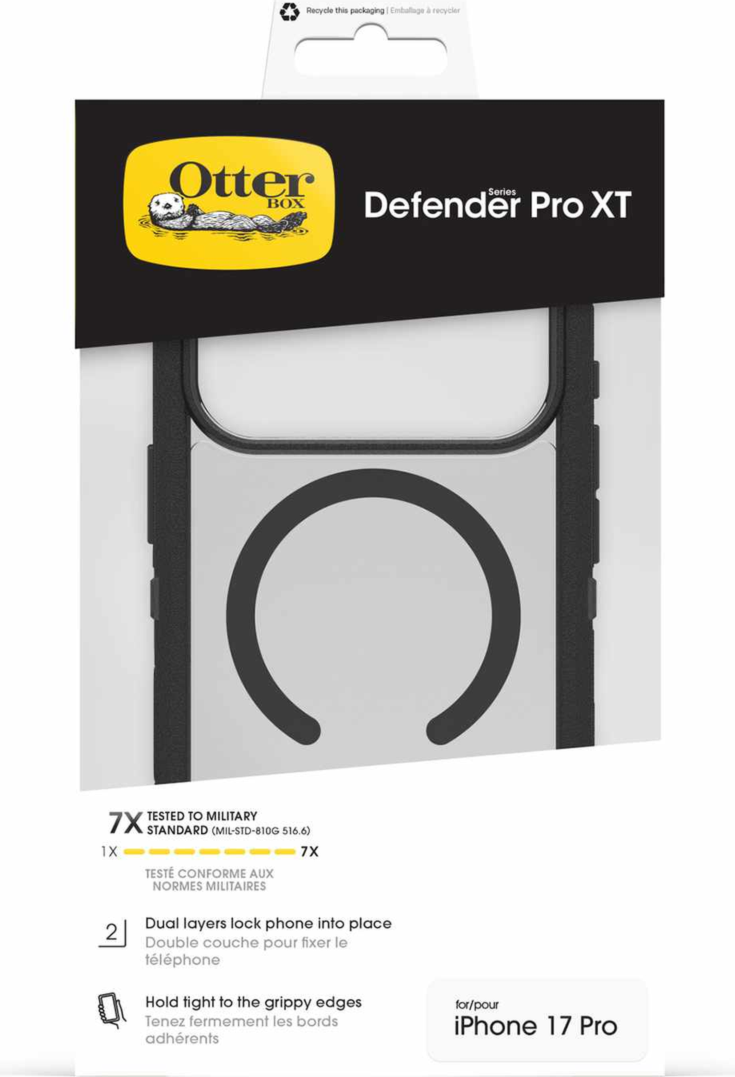 OtterBox - Defender Pro XT Clear MagSafe Case Dark Side for iPhone 18 Pro/17 Pro