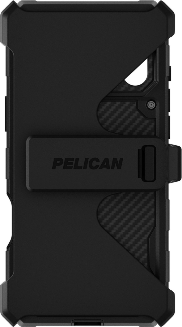 <p>The Pelican Shield MagSafe Case offers 24-foot drop protection, featuring a dual-layer defense, carbon fiber, a textured grip, a versatile belt clip/stand, and MagSafe charging compatibility.</p>