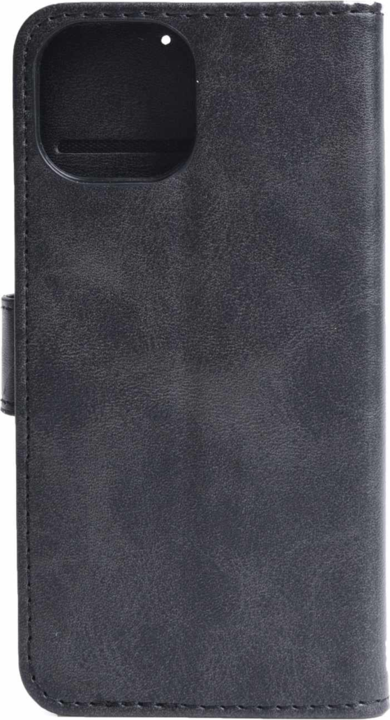 Blu Element - Vegan Leather Folio Wallet Case Black for iPhone 16e/15/14/13