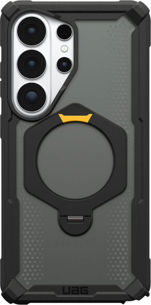 Featuring the integrated kickstand, UAG’s Plasma XTE magnetic case offers unwavering protection in dynamic translucent design with a built-in magnet module.