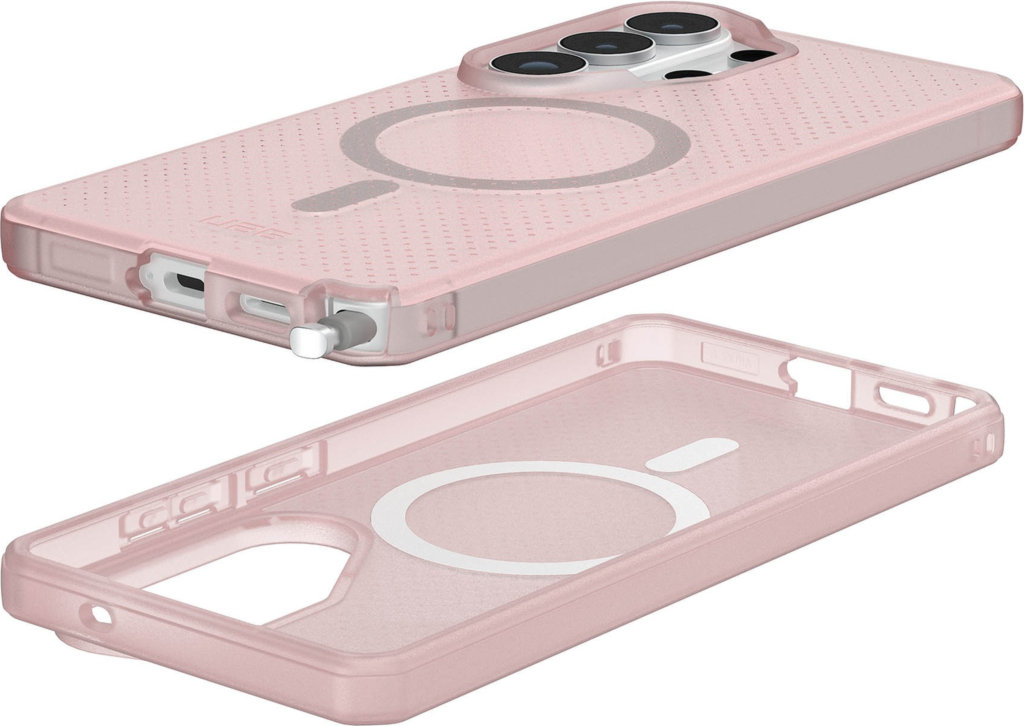 The UAG Dot case keeps devices protected without sacrificing style, featuring soft-touch silicone, a micro-perforated design, and a built-in magnet for magnetic accessories.