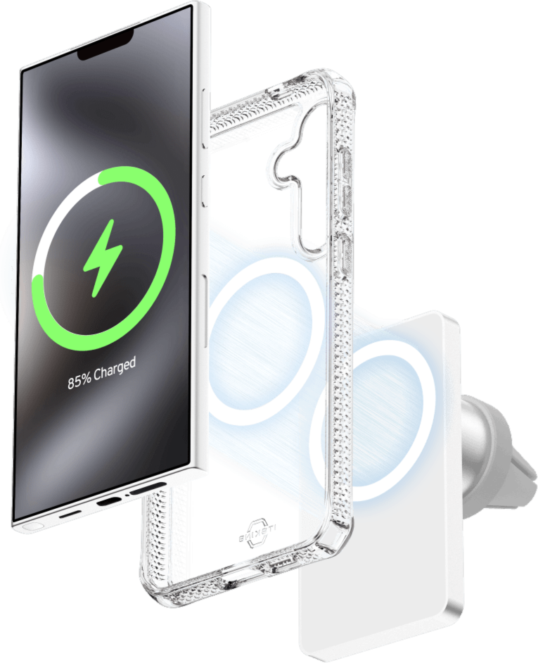 Hybrid_R Clear Case Compatible w/MagSafe for Samsung Galaxy S25