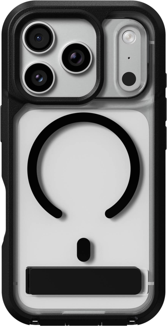 ZAGG - Rainier Snap MagSafe Case with Kickstand for Apple iPhone 18 Pro/17 Pro - Black