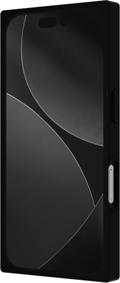 The FLAUNT SQUARE® Faux Leather case offers sleek, chic protection with a patent-pending square design and cushioned corners for enhanced shock absorption, featuring 12ft drop test protection.
