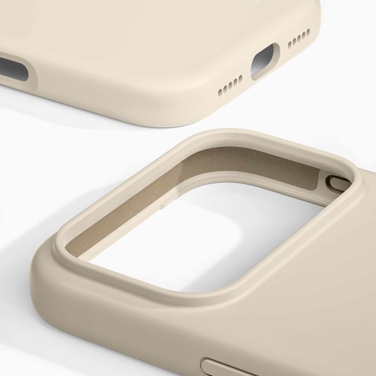Ideal of Sweden - Étui MagSafe en silicone Cloud Dancer pour iPhone 18 Pro/17 Pro