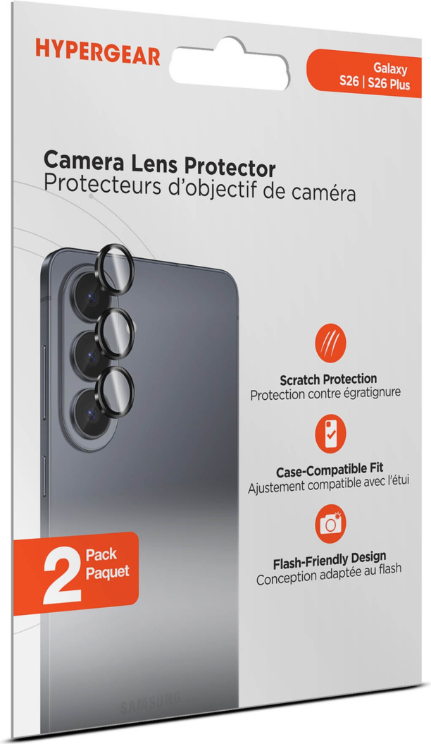 The HyperGear Lens Protector features a shock-absorbing body and scratchproof shield to safeguard the camera lenses from accidental damage.