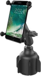 The RAM X-Grip for large phones/phablets with Stubby Cup Holder Base is a rugged vehicle mount with a no-bulk design and great holding power. Ideal mount solution for any vehicle with a centre cup holder.