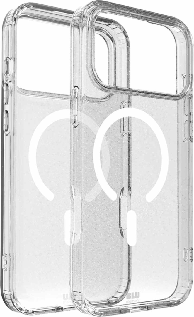 Blu Element - DropZone Rugged MagSafe Case Clear Glitter for iPhone 17 Pro Max