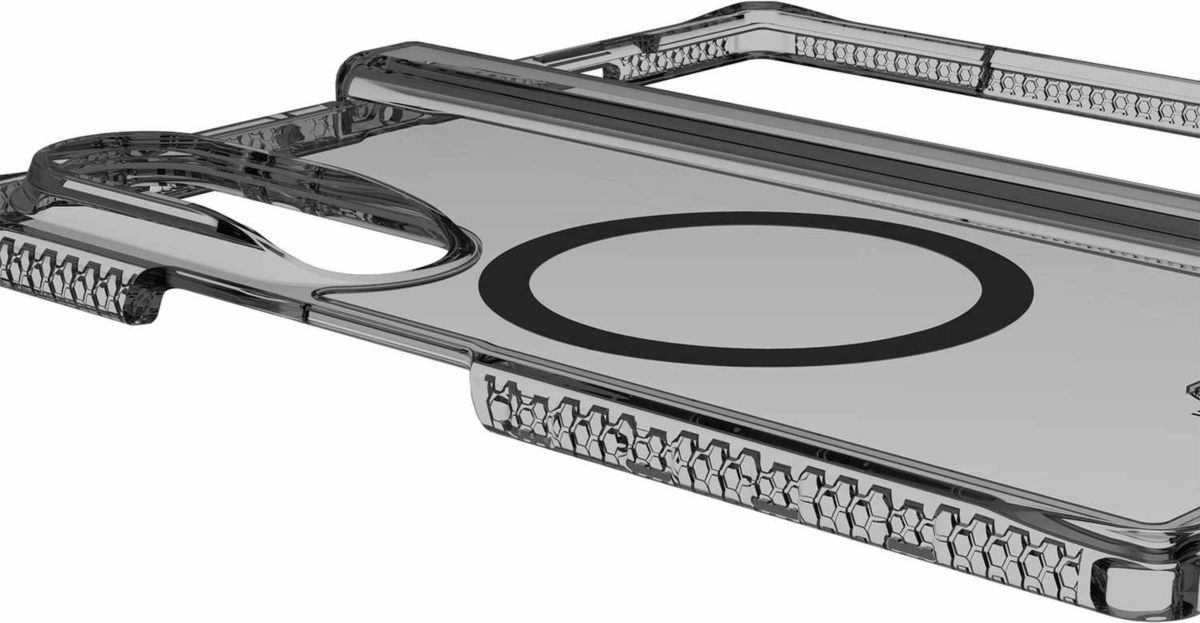 ITSKINS - Hybrid_R Hinge Clear w/Magnets Case Smoke for Samsung Galaxy Z Fold8 Ultra
