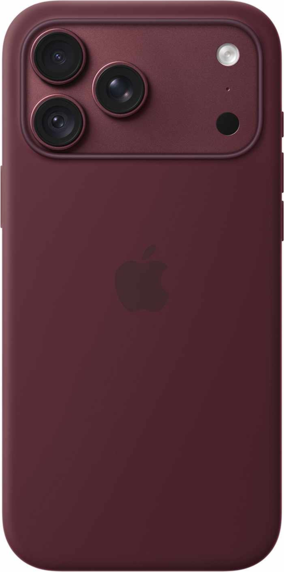 Apple - Silicone Case with MagSafe Burgundy for iPhone 18 Pro Max