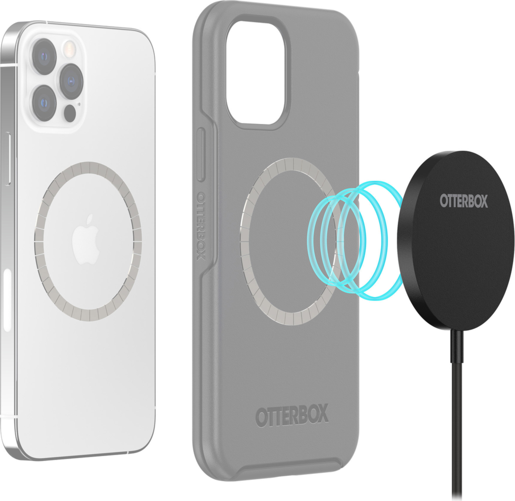 <p>The OtterBox 15W Wireless Charging Pad for MagSafe has a compact minimalist design that blends in on nightstands, countertops and workstations.</p>