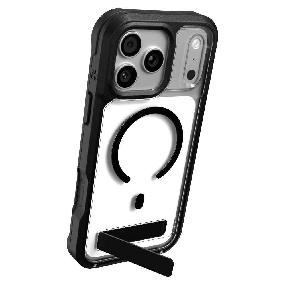 ZAGG - Étui Rainier Snap MagSafe avec béquille pour Apple iPhone 18 Pro Max/17 Pro Max - Noir